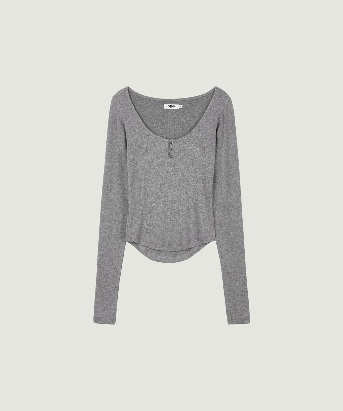그로브(GROVE) SIENA L/S T-SHIRT (MELANGE GRAY)