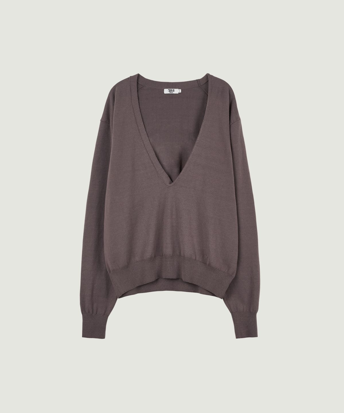 그로브(GROVE) RIEL V-NECK KNIT (MOCHA)