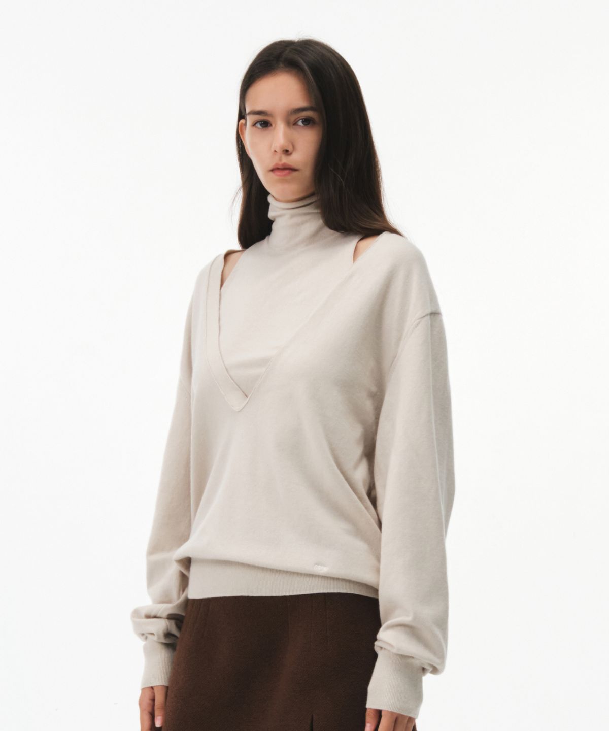 그로브(GROVE) RIEL HALTER KNIT (IVORY)