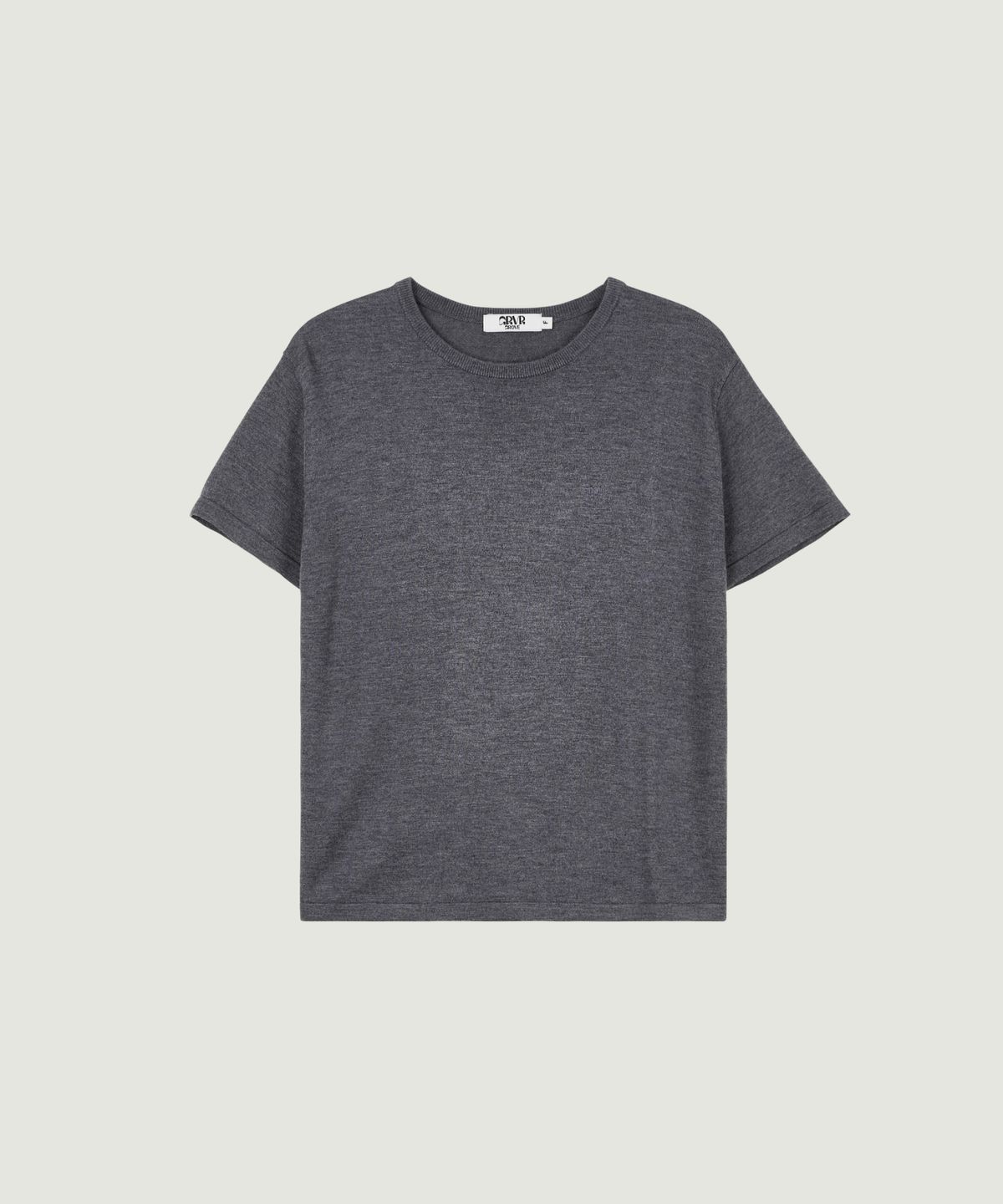 그로브(GROVE) CALEN H/S KNIT (MELANGE GRAY)