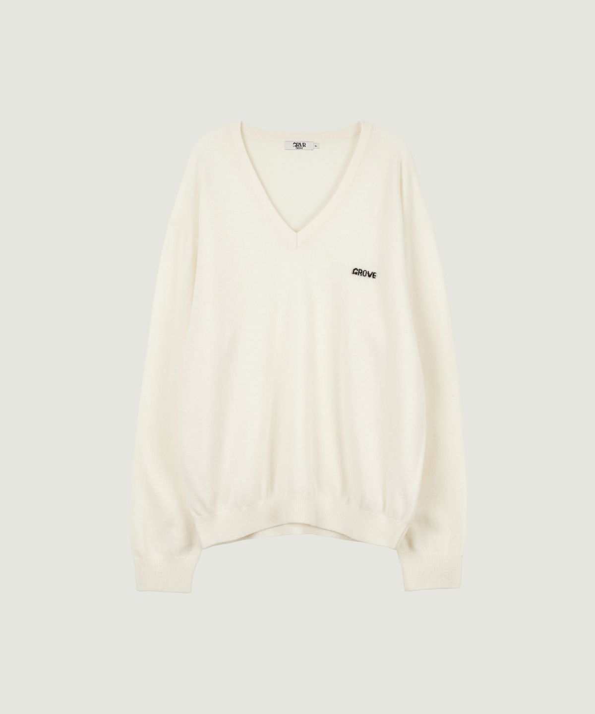 그로브(GROVE) 26FW MYLES OVER-FIT V-NECK KNIT (IVORY)