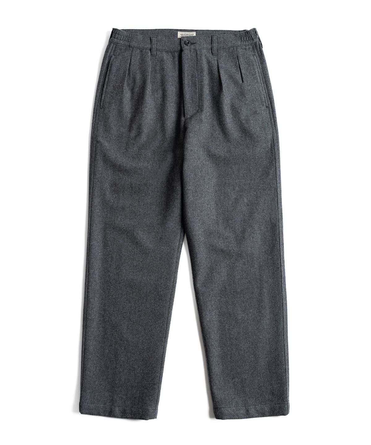 와일드 브릭스(WILD BRICKS) W26 WOOL OFFICER PANTS (grey)