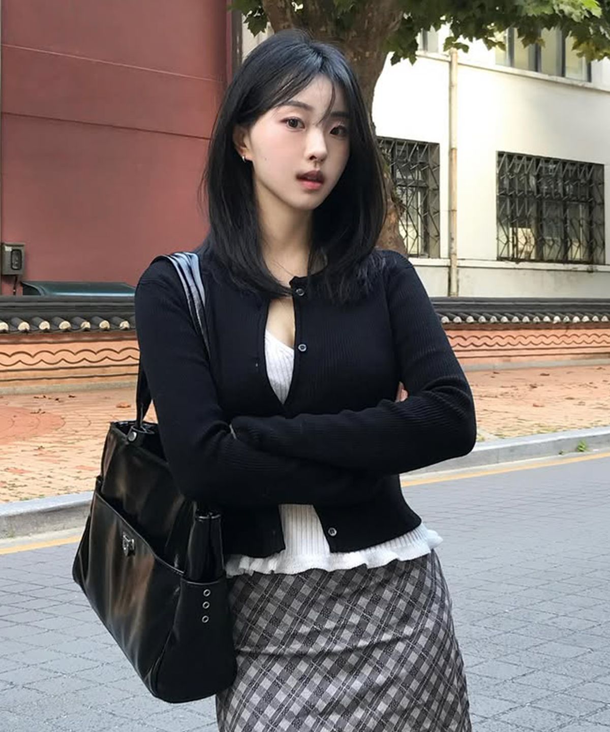 레더리(LEATHERY) 어블룸 니트 가디건 [BLACK]
