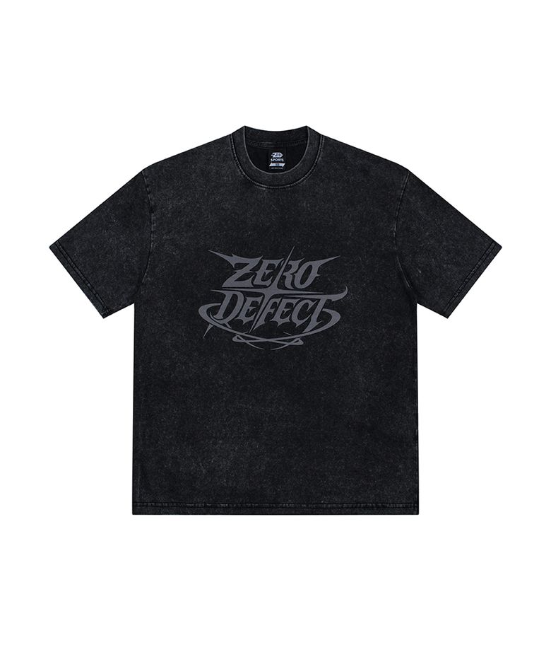 ZD 크로스라인 피그먼트 티셔츠 [블랙]