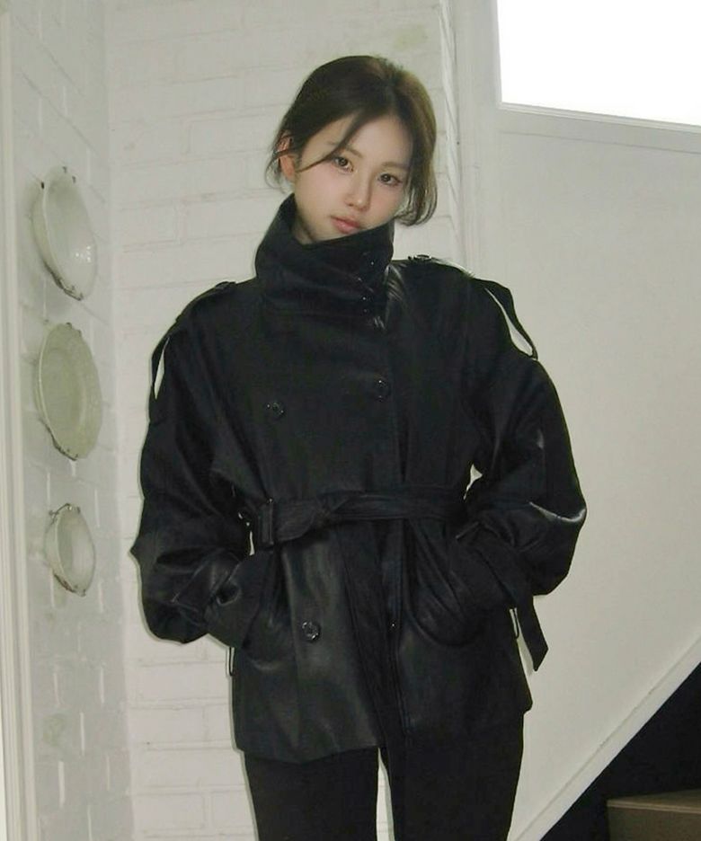 AUTHENTIC TRENCH LEATHER JACKET (BLACK)