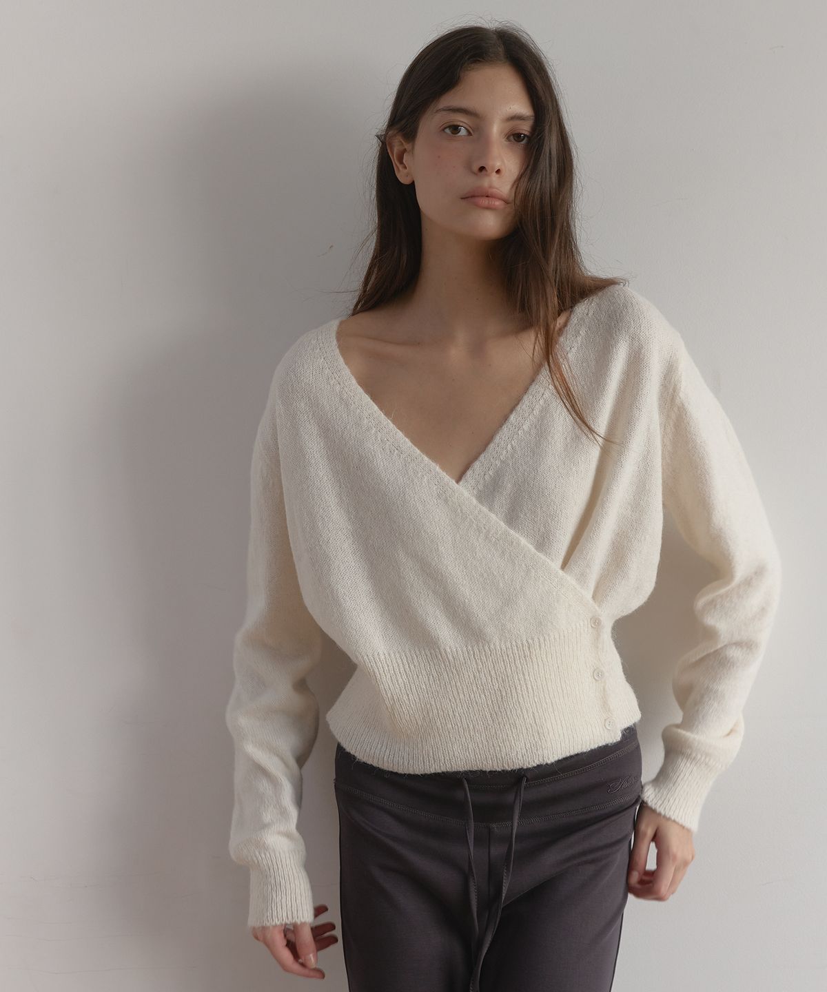 아수라(ASURA) WOOL WRAP KNIT (IVORY)