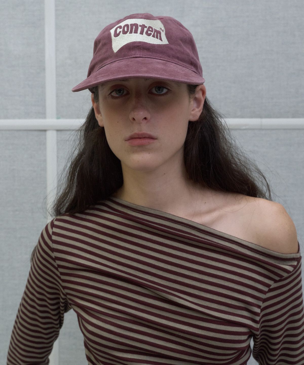 기준(KIJUN) CONTEM CAMP CAP_BURGUNDY