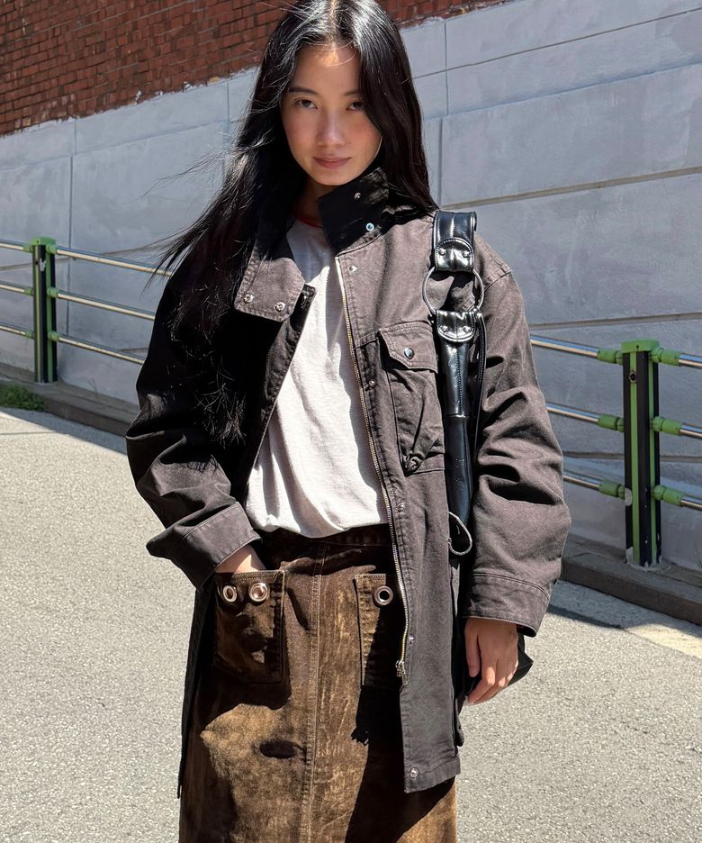 [기준 X 민주] WASHED COTTON WORK JACKET_BROWN