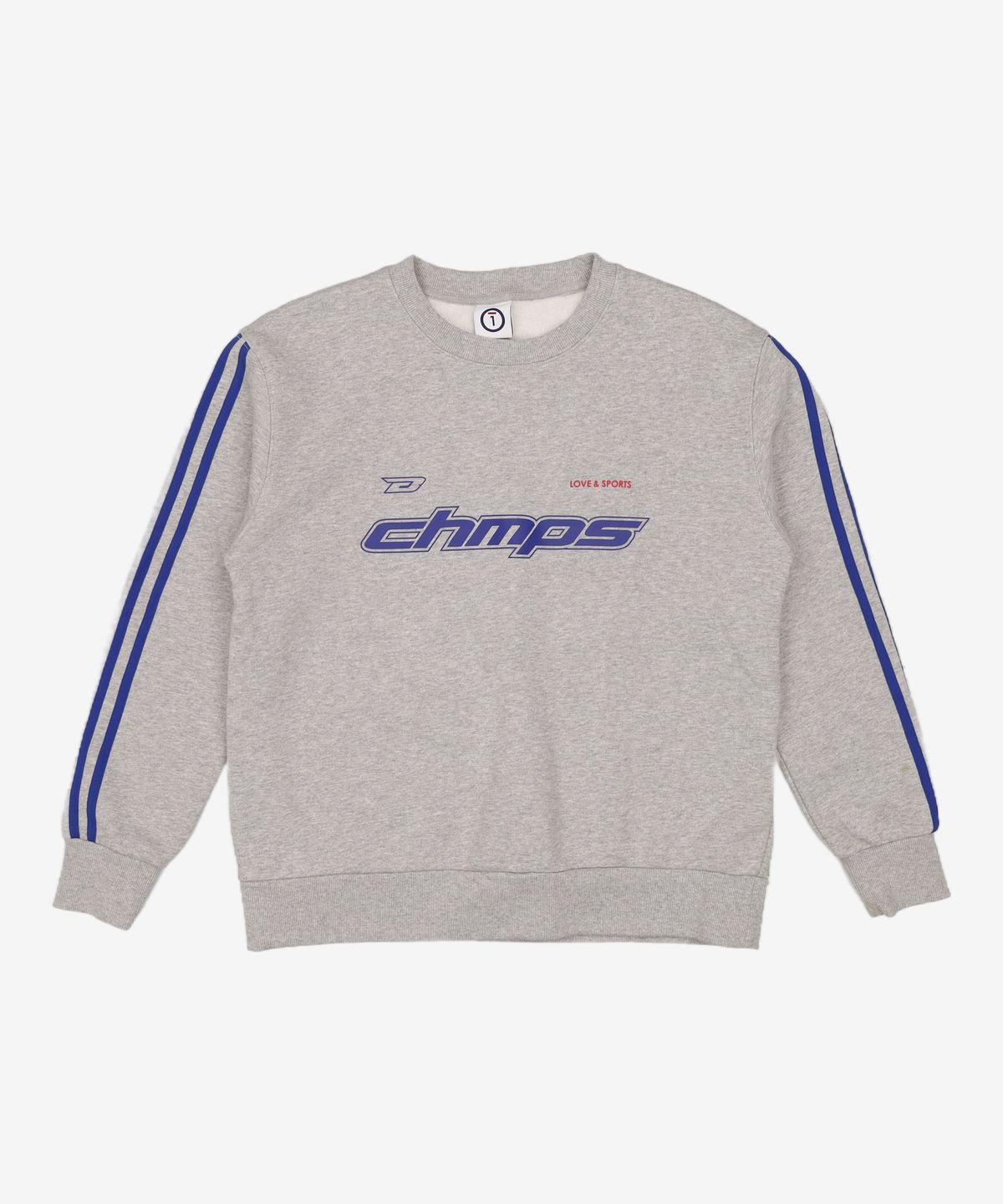 본챔스(BORN CHAMPS) CHMPS 스포티 로고 맨투맨  B23FT12GY 1