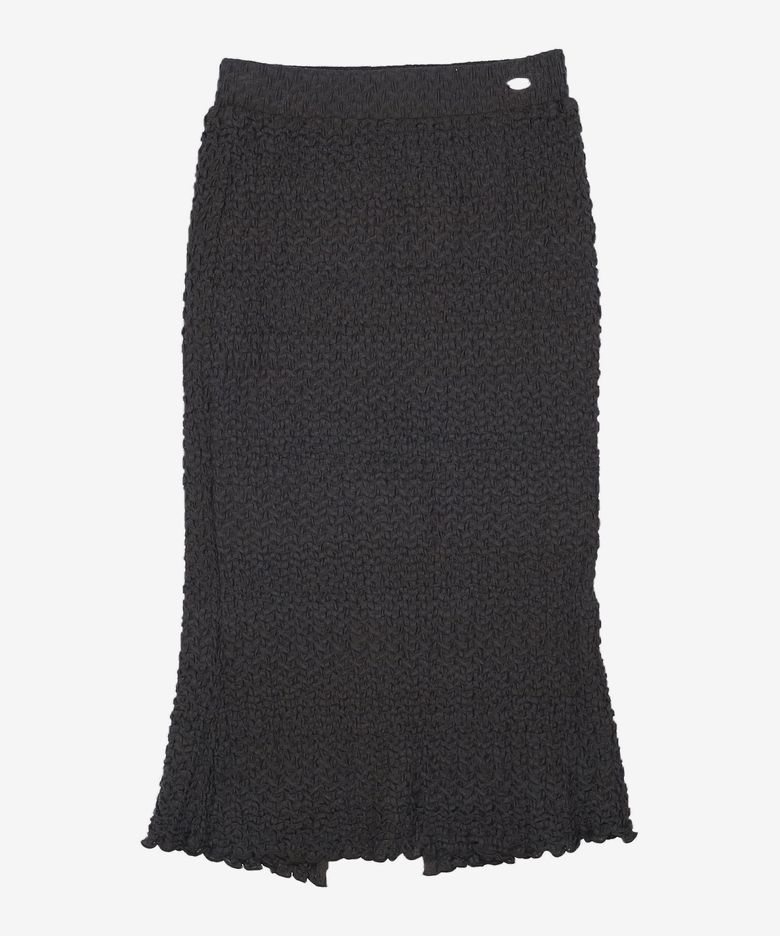 썸머 링클 롱스커트 [BLACK] / WBC2L56520 S