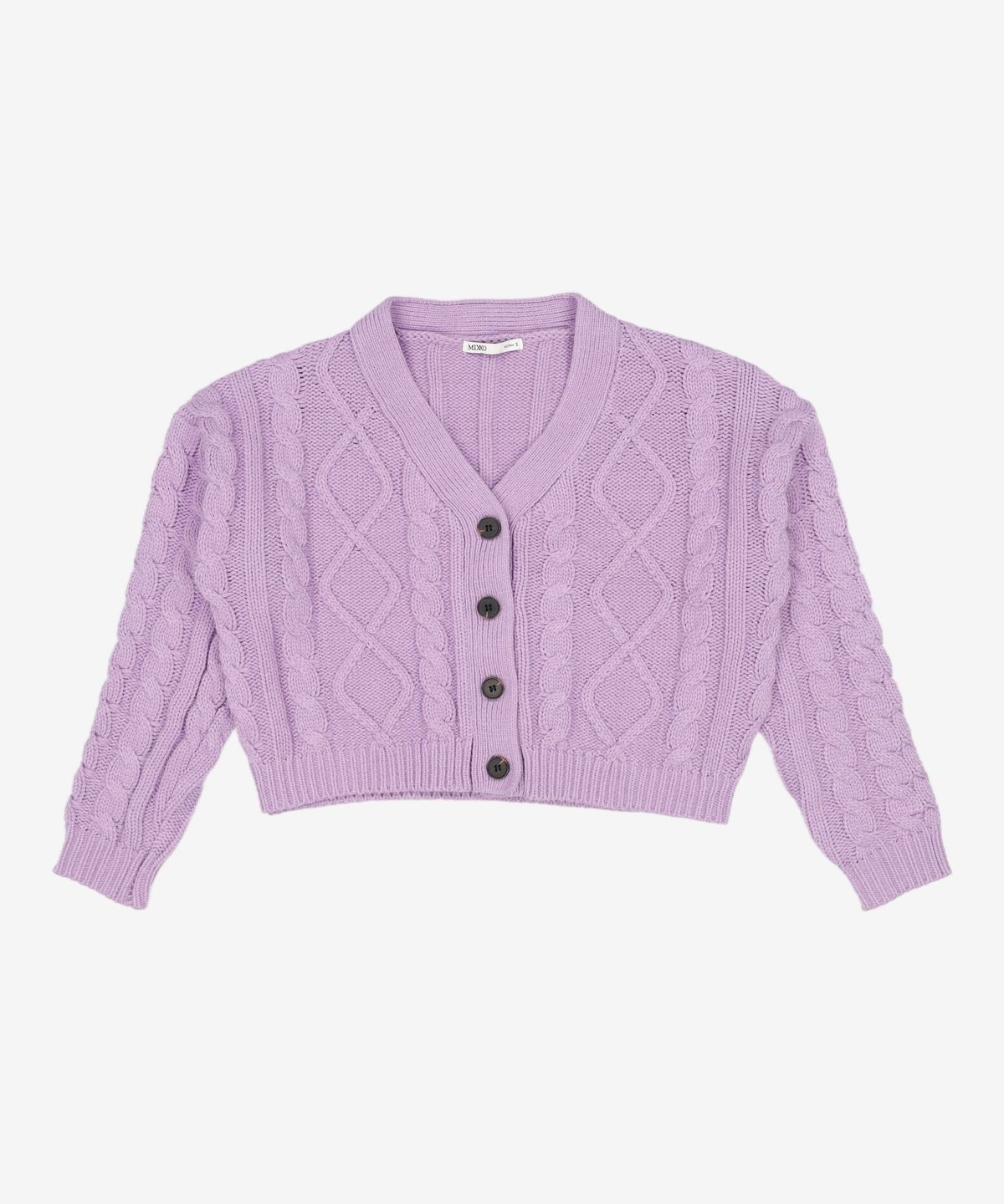 미쏘(MIXXO) 케이블 크롭 가디건 MIWCKB16QG S
