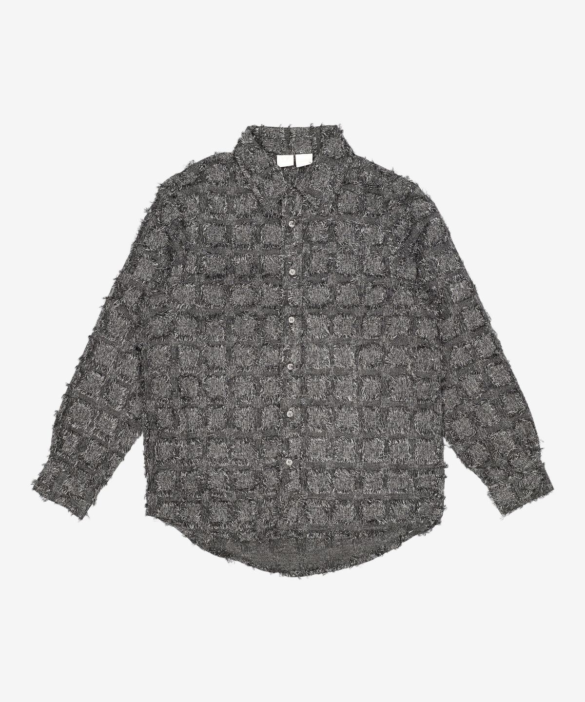 웨슬리 휴스턴(WESLEYHYUSTON) CUT OFF HAIRY CHECK SHIRT BLACK S