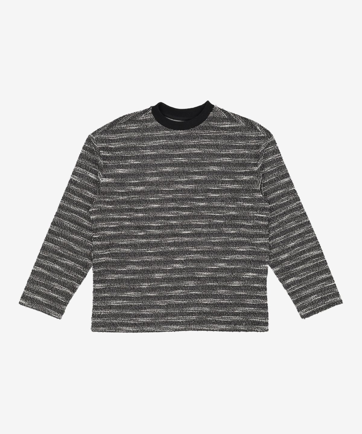 메종미네드(MAISON MINED) MIXED BOUCLE KNIT LONG SLEEVE BLACK S