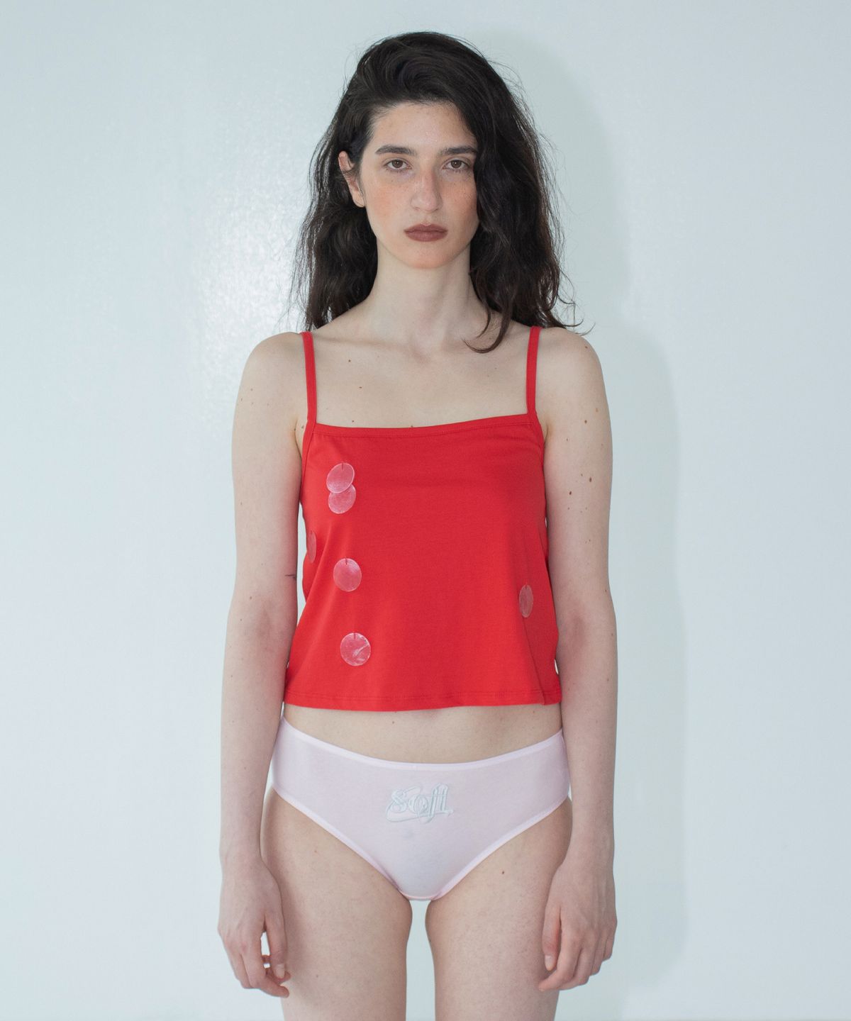 악트(OKT) shell glow sleeveless red