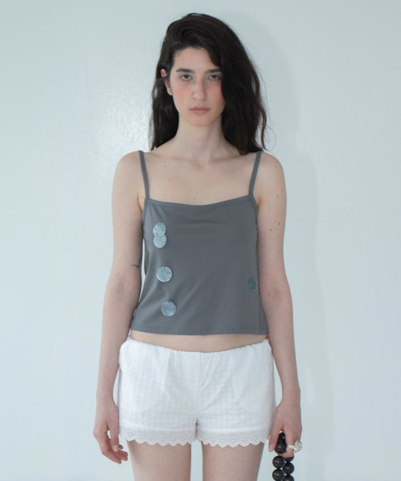 shell glow sleeveless charcoal