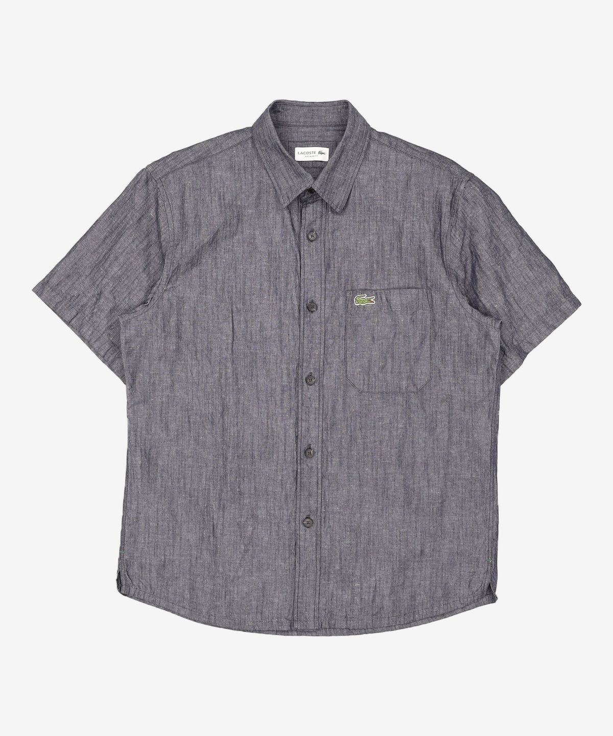라코스테(LACOSTE) 남성 데님 반팔 셔츠 [네이비] M