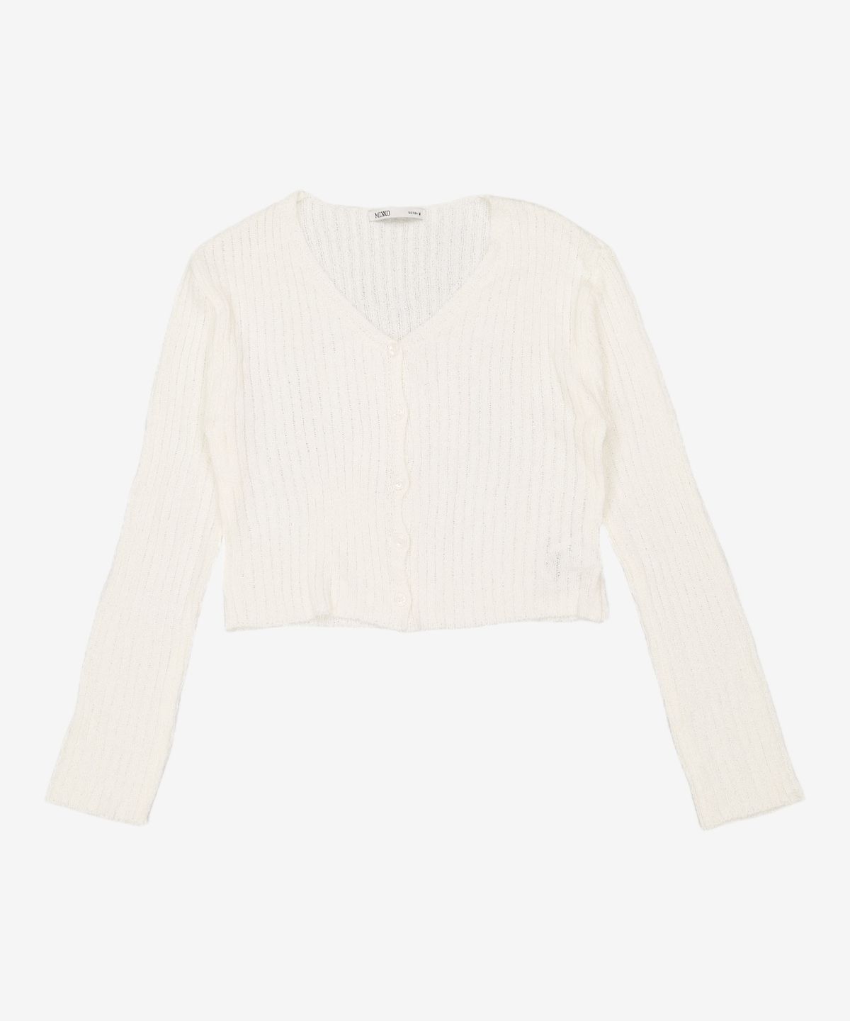 미쏘(MIXXO) [리오더]부클 골지 크롭 가디건 CKD622T RE_MIWCKD81QT M