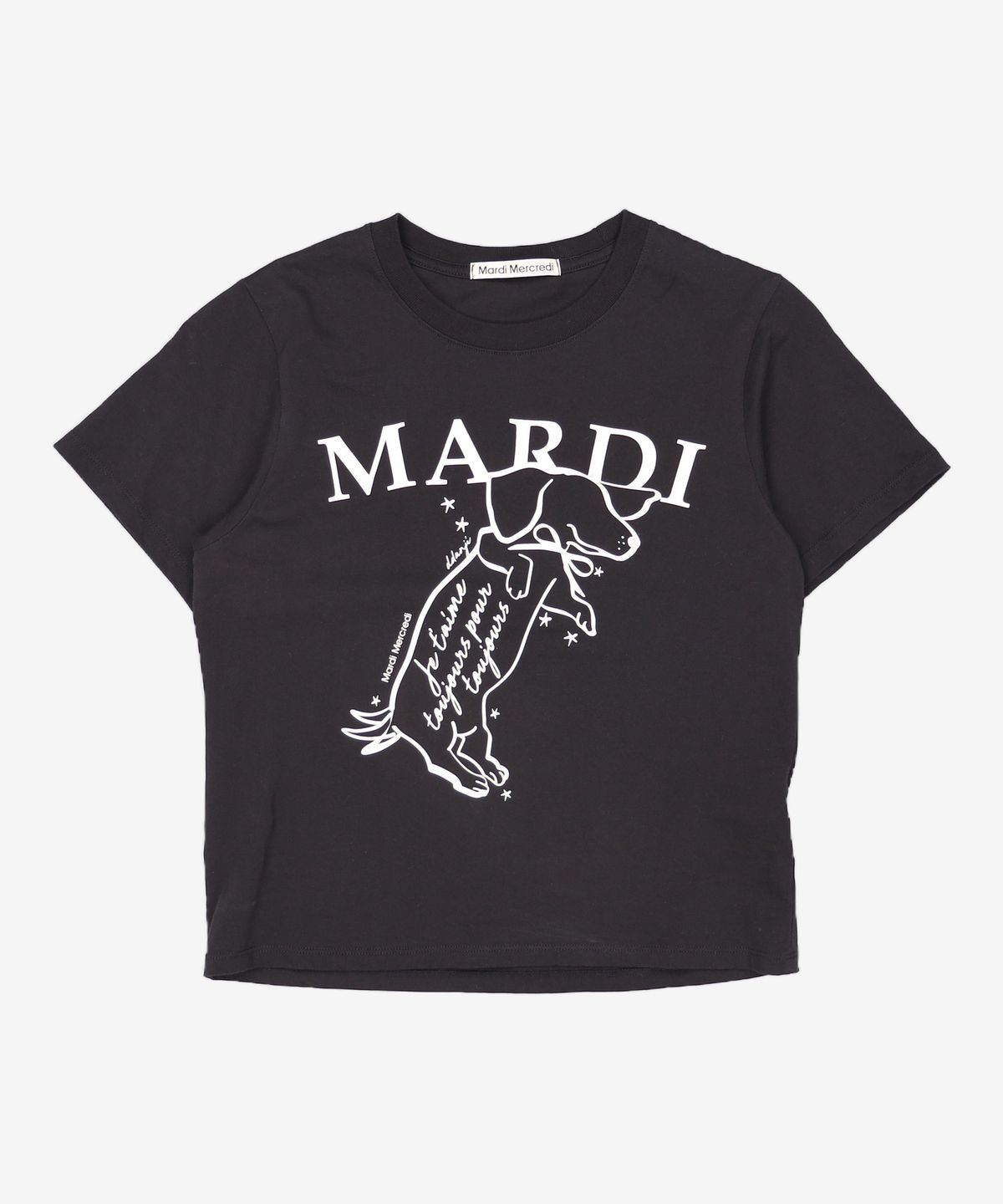 마르디 메크르디(MARDI MERCREDI) 반소매 티셔츠 ONE SIZE