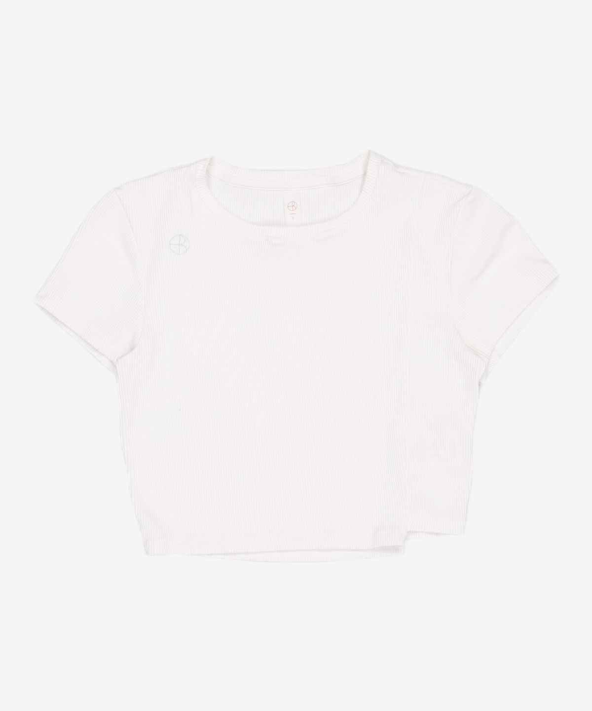 배럴(BARREL) 배럴핏 골지 숏 슬리브 화이트 (BI1WFSH35WHT) S