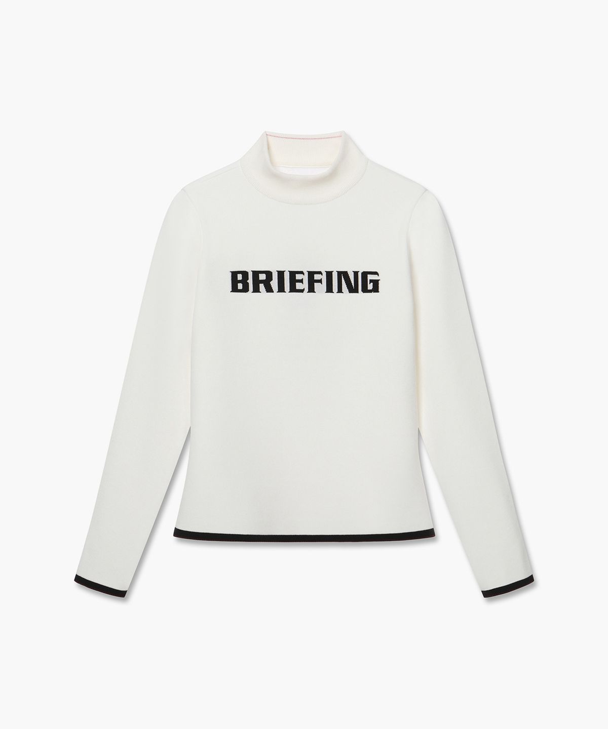 브리핑 골프(BRIEFING GOLF) 여자 빅로고 하이넥 스웨터_아이보리