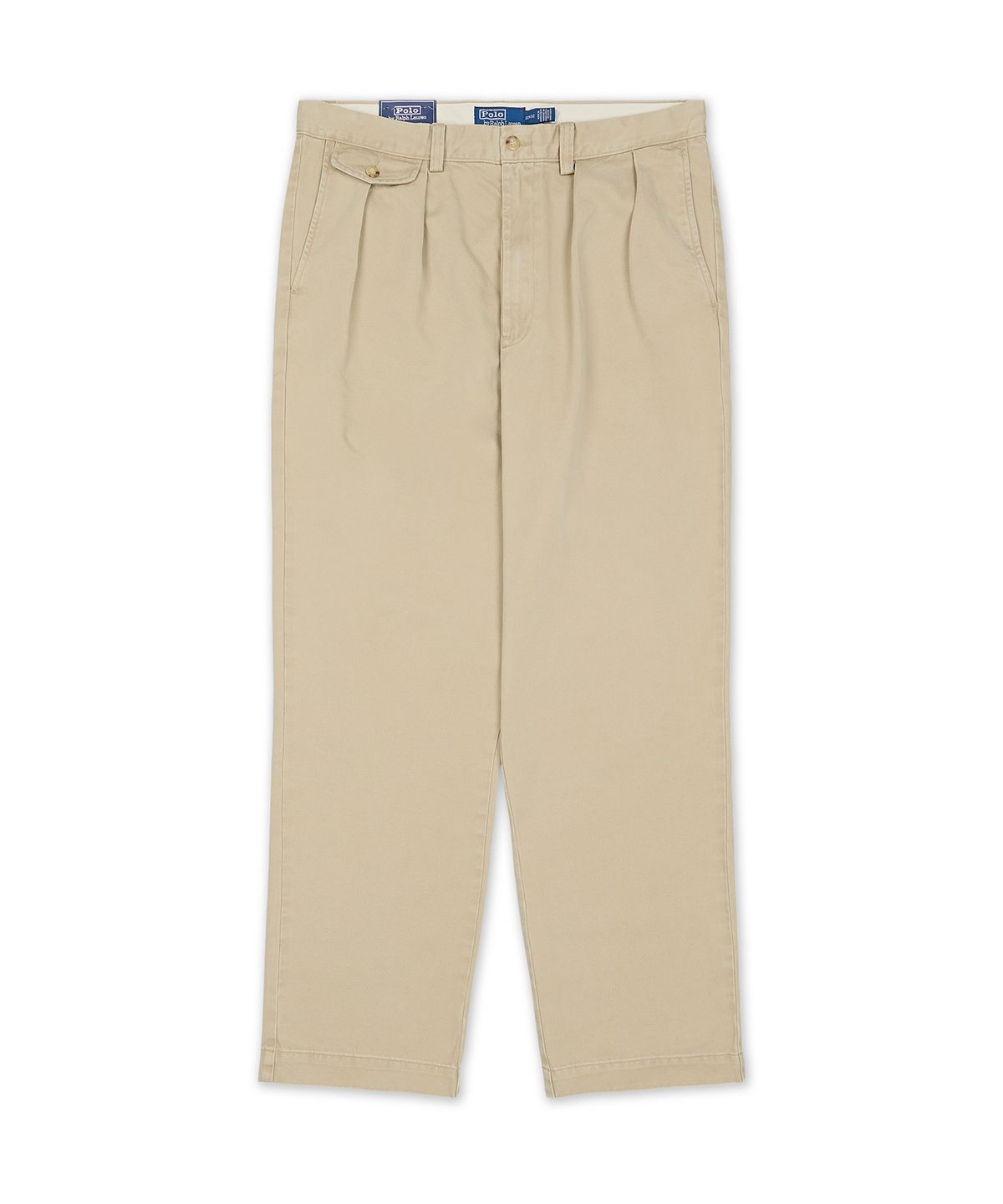 폴로 랄프 로렌(POLO RALPH LAUREN) 휘트먼 릴렉스핏 플리츠 치노 팬츠-베이지/카키