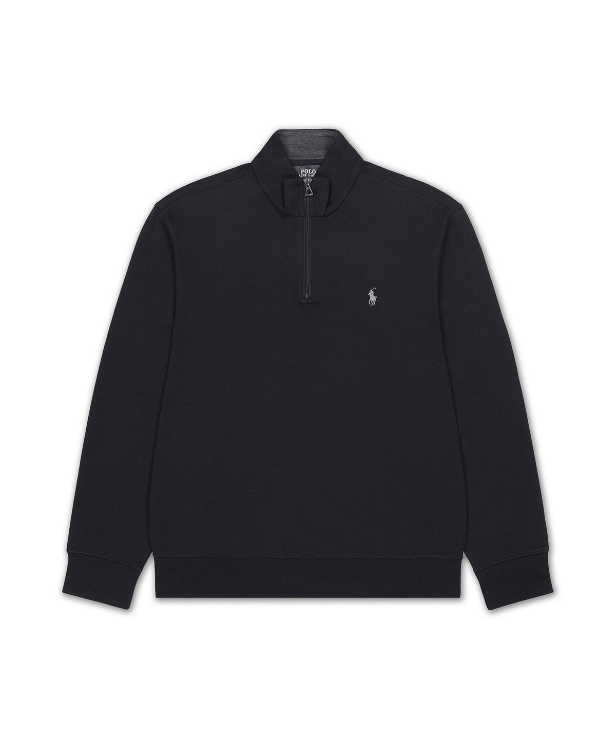폴로 랄프 로렌(POLO RALPH LAUREN) 럭셔리 저지 쿼터 지퍼 풀오버-블랙