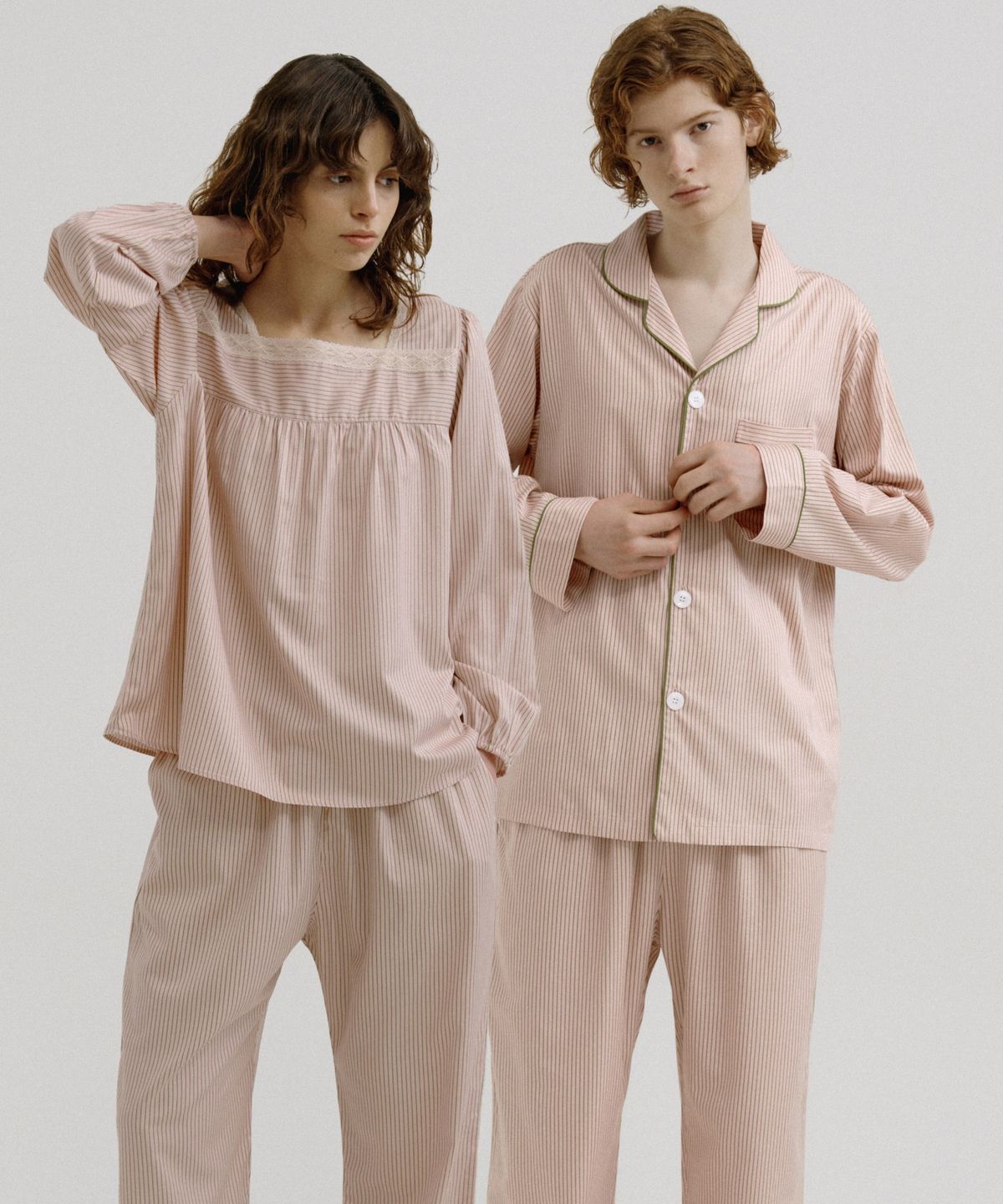 조스라운지(JO'S LOUNGE) [모달] (couple) Basil Pajama Set + Two-piece