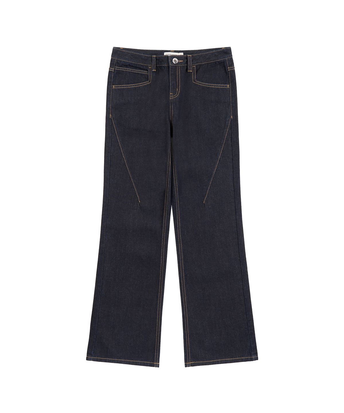 지제뮤지엄(ZIZEMUSEUM) LOW-RISE STRAIGHT DENIM PANTS (INDIGO)
