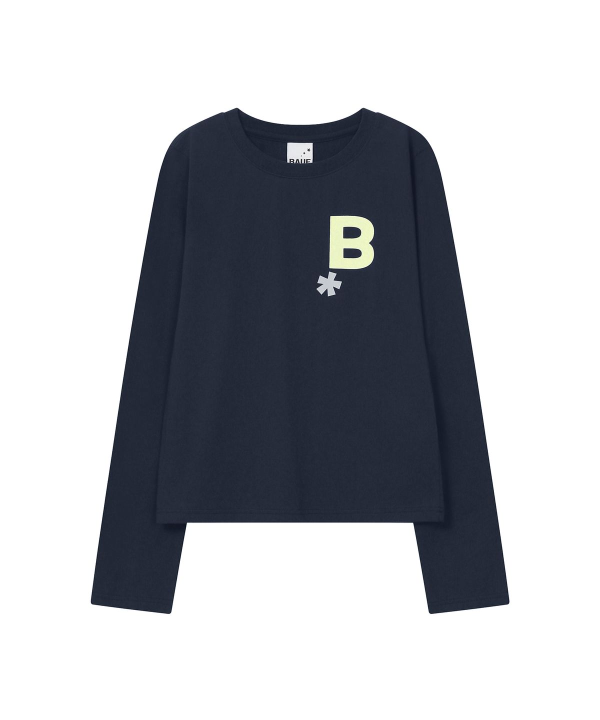 바우프(BAUF) B logo 슬림핏 롱슬리브 [네이비]