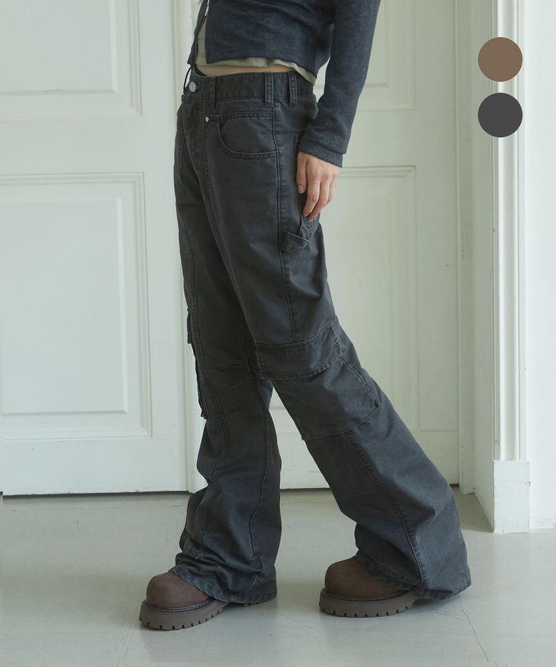 FATIGUE CARGO FLARE PANTS [2COLOR]