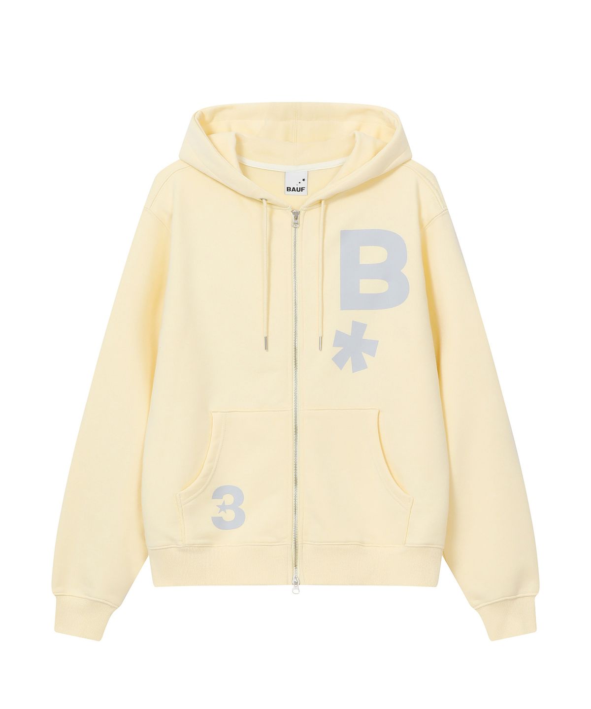 바우프(BAUF) B logo 후드집업 [옐로우]