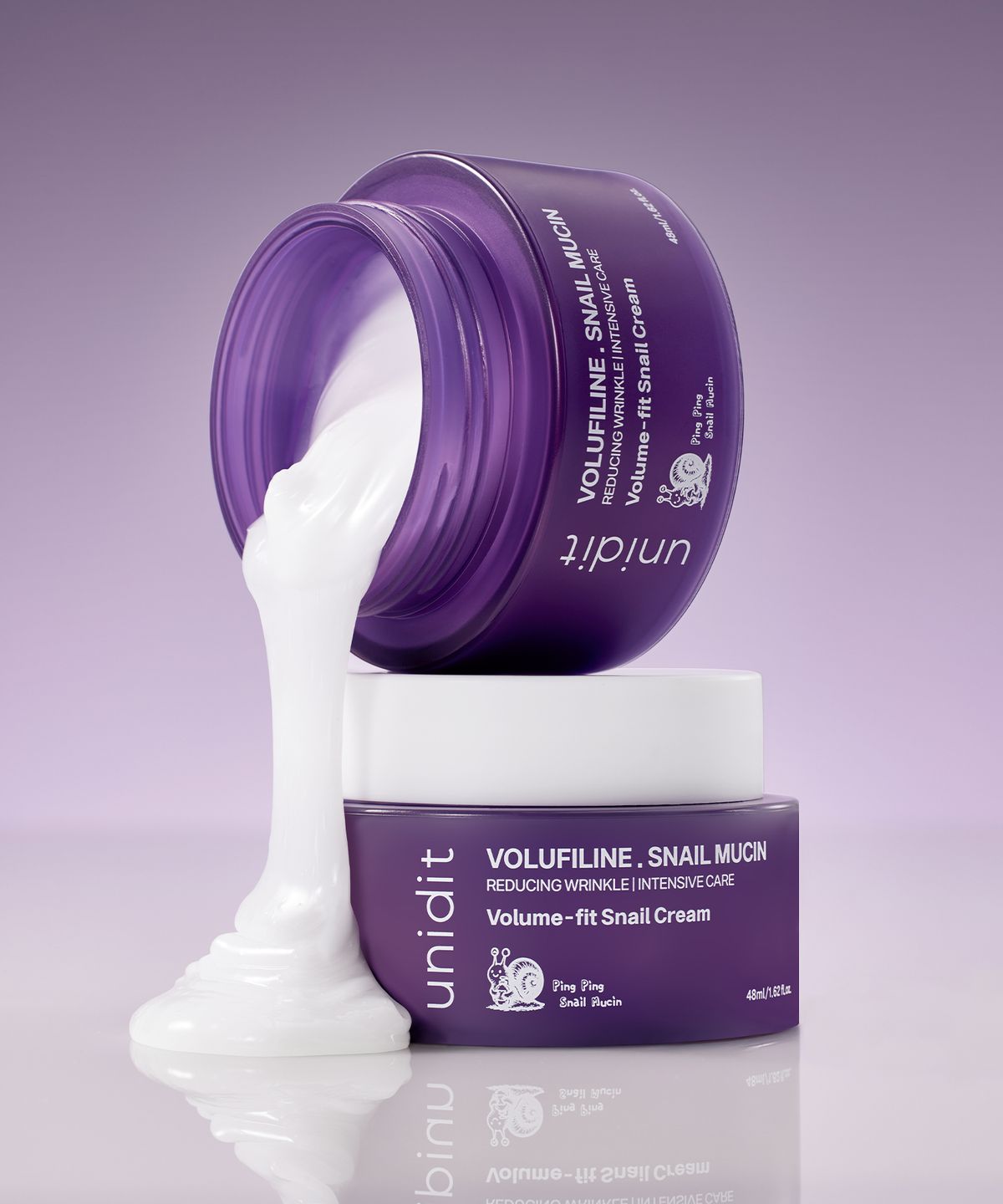 유니딧(UNIDIT) [볼륨/리프팅]볼륨핏 스네일 크림 48ml 2개 보르피린 50000ppm 볼륨 리프팅