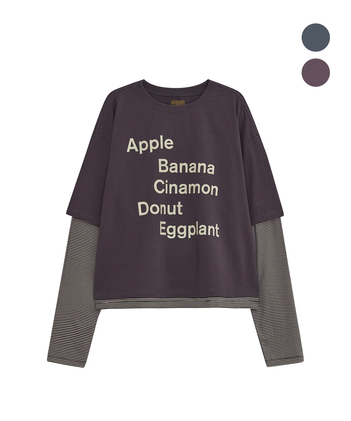 데프가먼츠(DEFGARMENTS) TYPO OVERSIZED LAYERED LONG SLEEVE [2COLOR]
