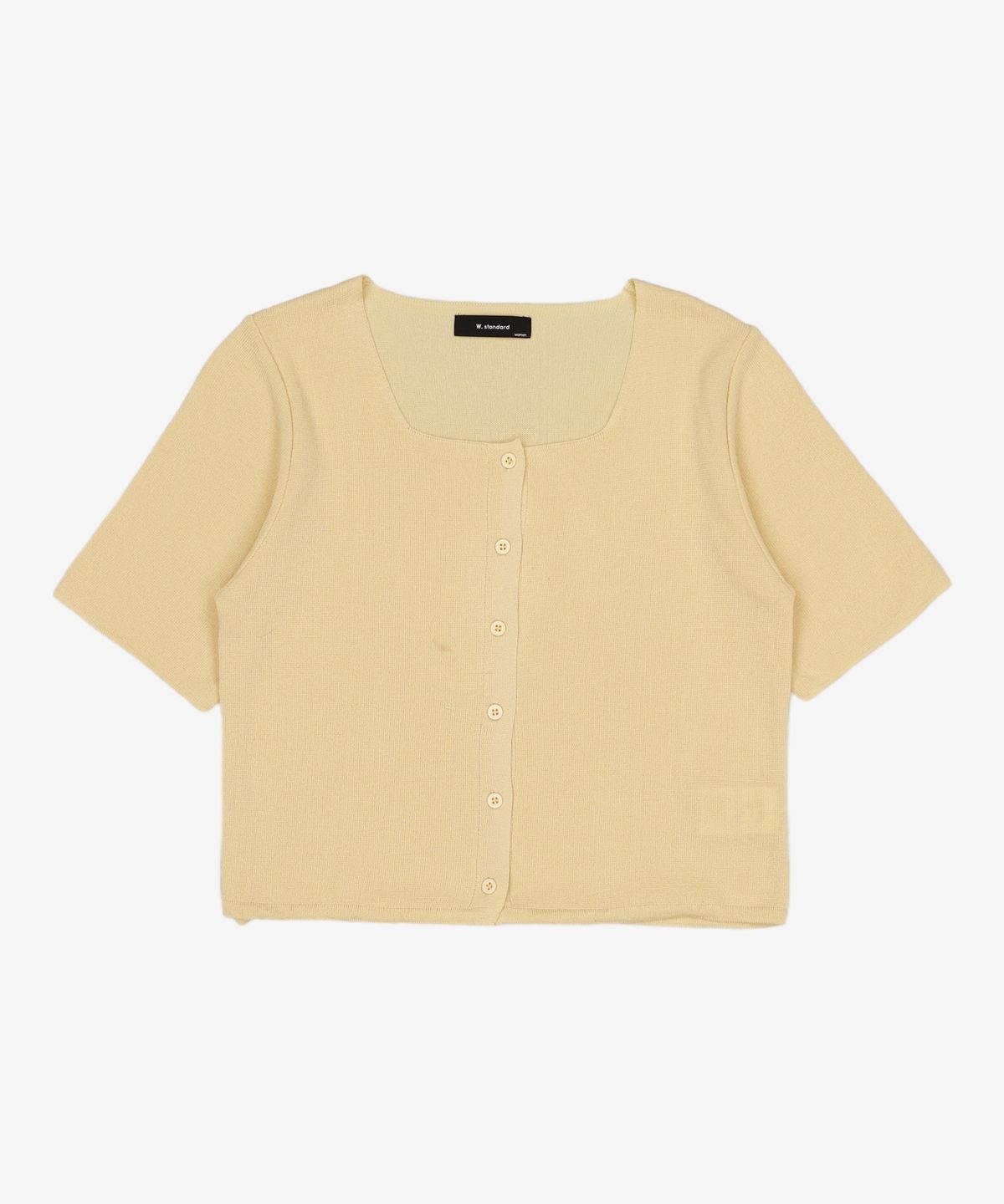 더블유스탠다드(W STANDARD) 스퀘어크롭CD SQUARE CROP CARDIGAN FREE