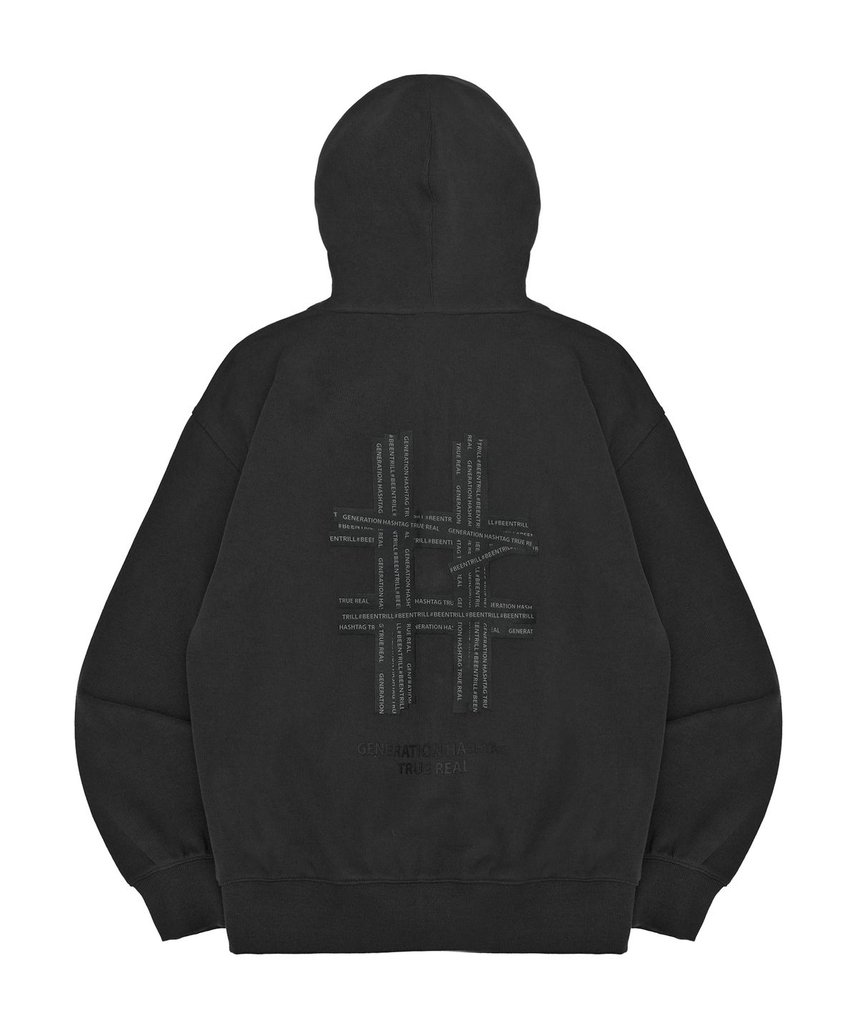 빈트릴(BEENTRILL) 어반 니트라이크 집업 후드(차콜)