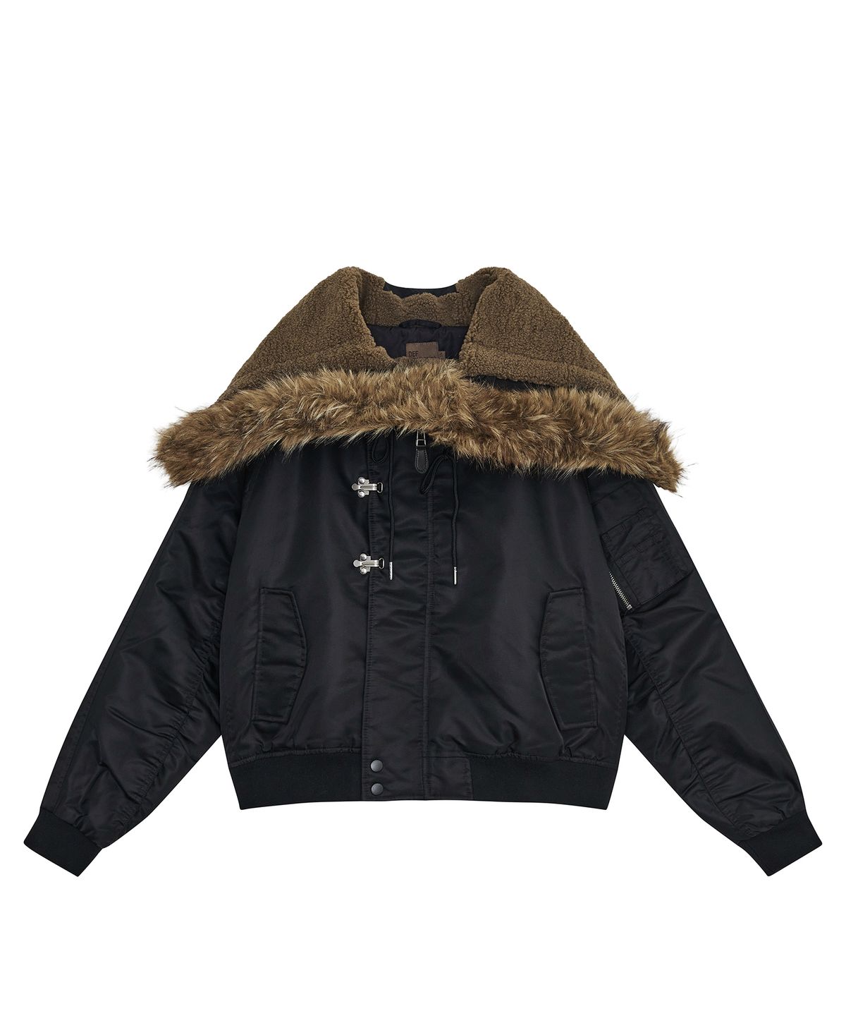 데프가먼츠(DEFGARMENTS) MA-1 HOOK FUR JACKET [BLACK]