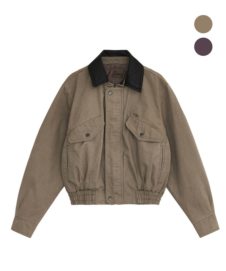 WASHED CANVAS JACKET [2COLOR]