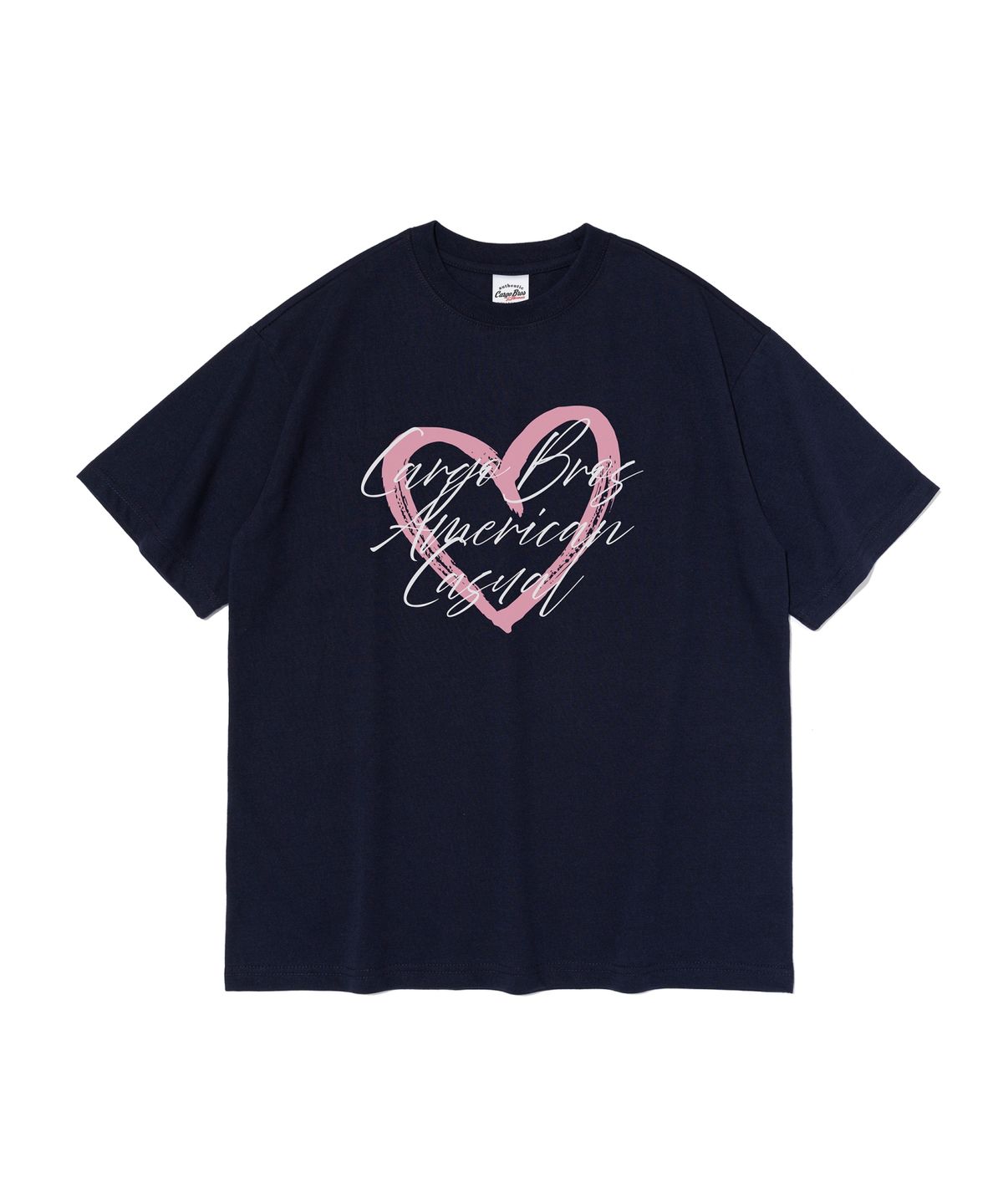 카고브로스 포 우먼(CARGOBROS FOR WOMAN) CBW 아메리칸 캐주얼 하트 티셔츠 (네이비)