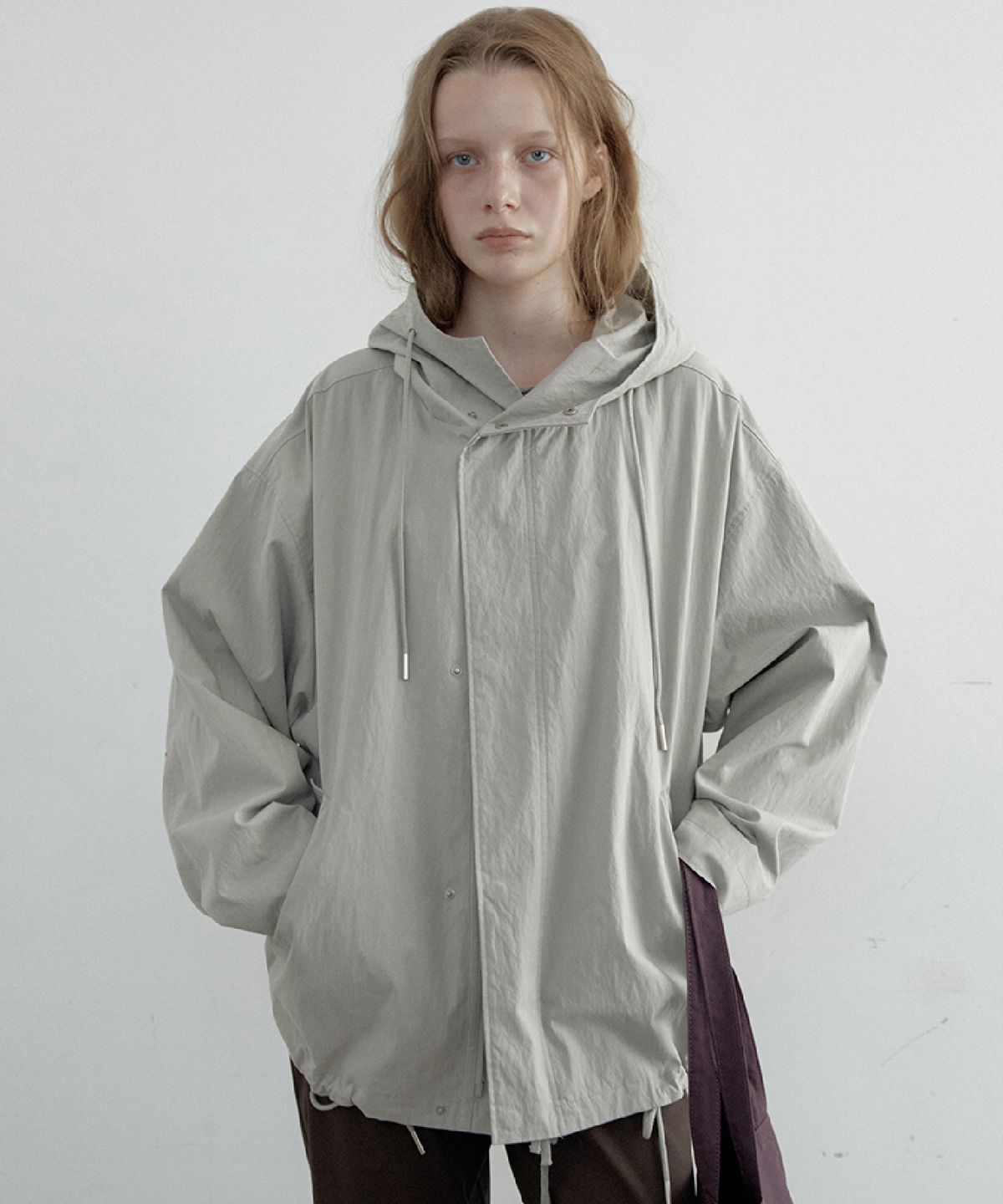토아베(TOAVE) Ghost Hooded Field Jacket (Light gray)