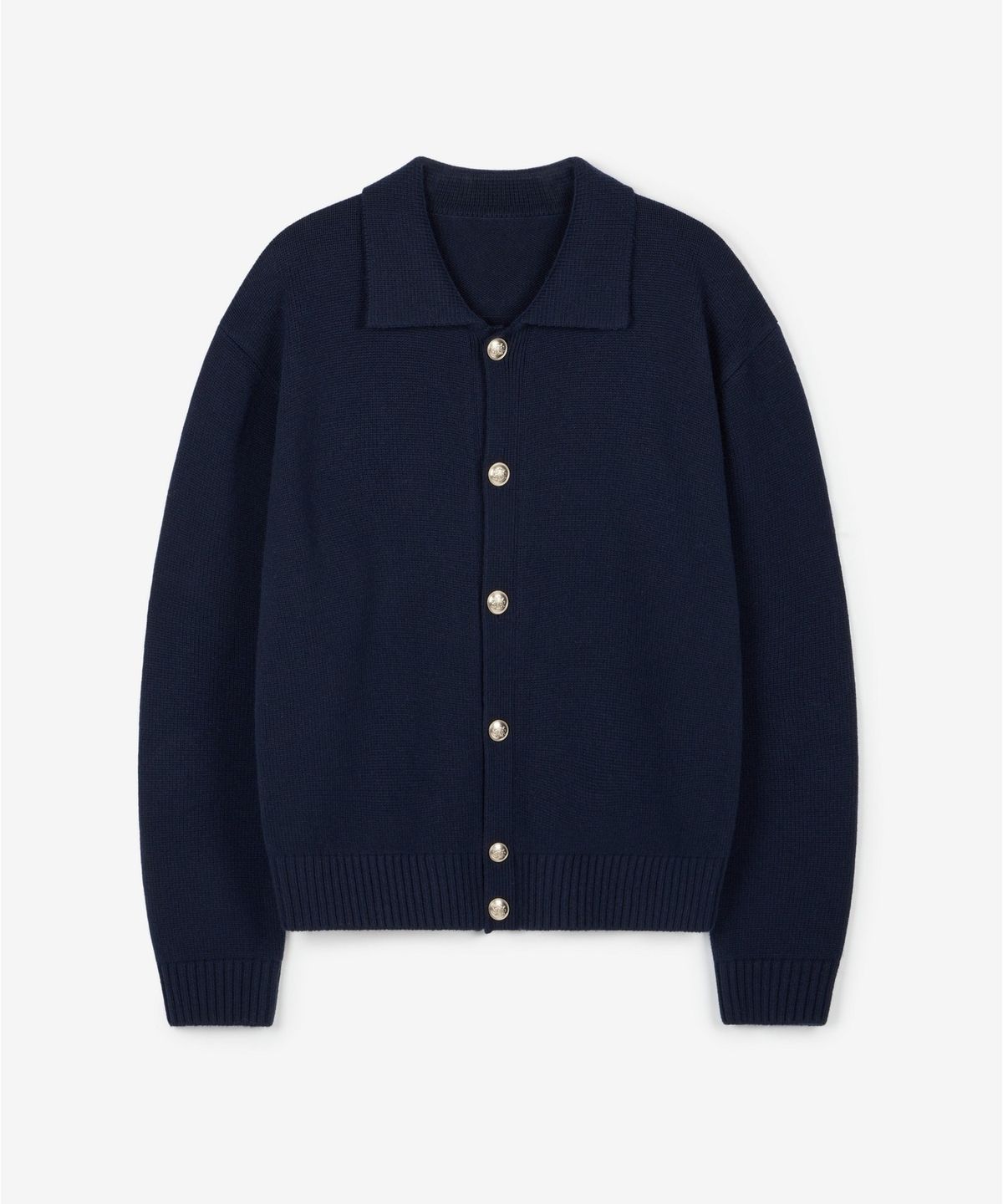 티엔지티(TNGT) Oversize Gold Button Cardigan (Navy) TNSW6F102N2