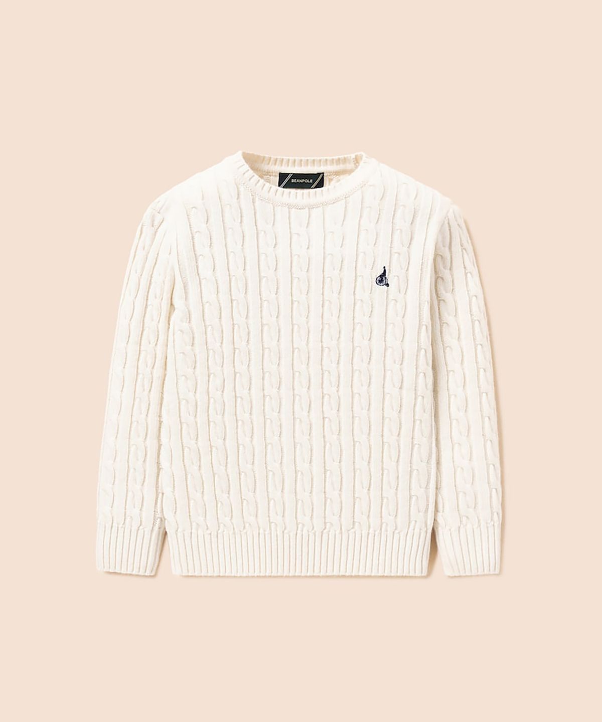 빈폴 키즈(BEANPOLE KIDS) [Essential] 울혼방 케이블 풀오버 니트  아이보리 (BI6851UE10)