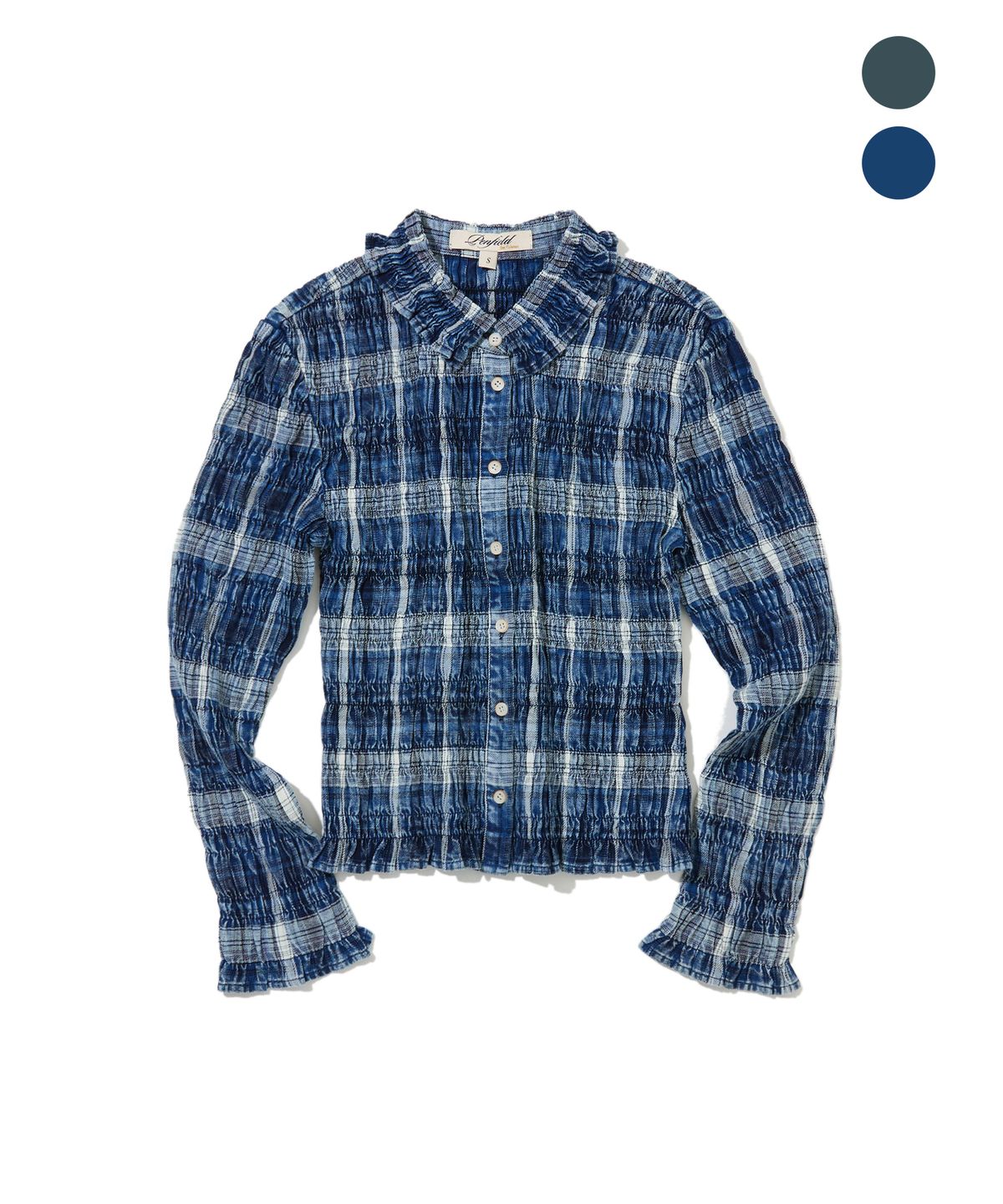 펜필드(PENFIELD) [PF]워싱 스모킹 긴소매 셔츠_우먼_FS3WR10F