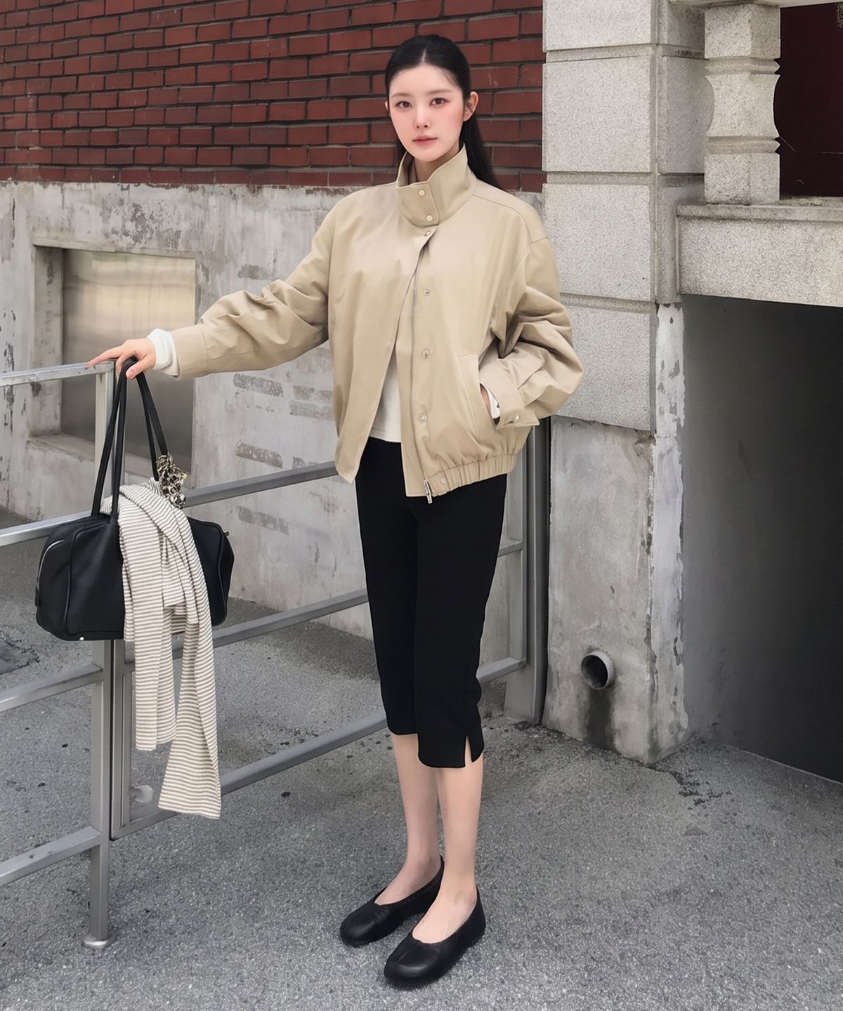틸아이다이(TILL I DIE) Cotton stretch carpi pants [TIFA05PT01]_Black