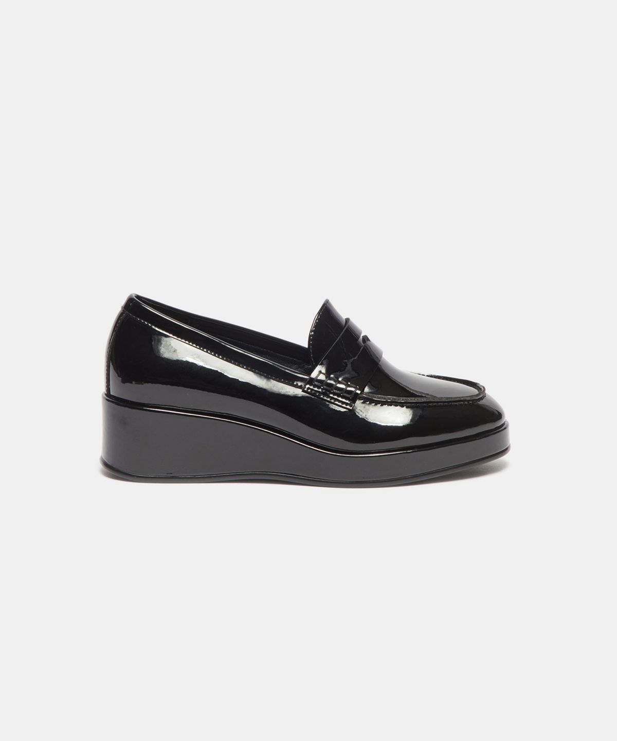 슈콤마보니(SUECOMMA BONNIE) Wedge penny loafer(black)_DG1DA26521BLK