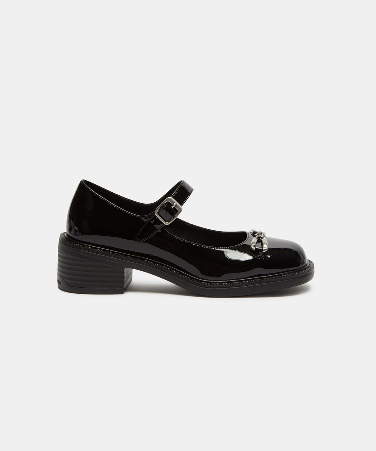 슈콤마보니(SUECOMMA BONNIE) Ribbon horsebit flats(black)_DG1DA26522BLK