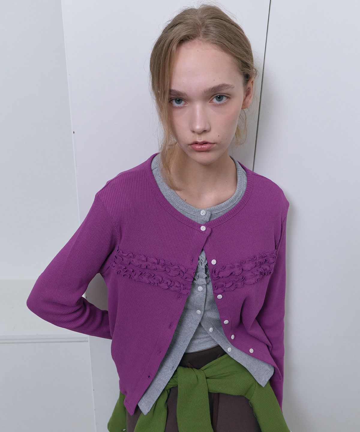 디어스토커(DEARSTALKER) D.basic Hazel Frill Cardigan - 5 Color