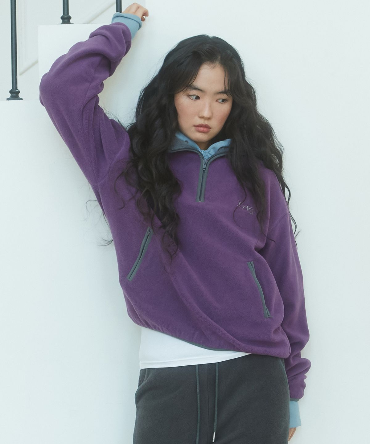 데프가먼츠(DEFGARMENTS) DEFG FLEECE HALF ZIP UP [6COLOR]
