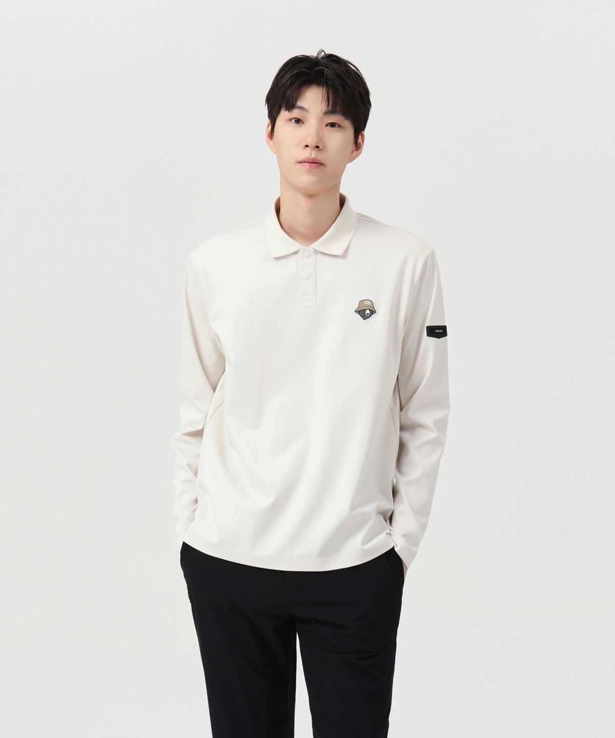 골든베어(GOLDEN BEAR) (공용) Polo Collar Essential LS T-shirt G4TAW26001BEX