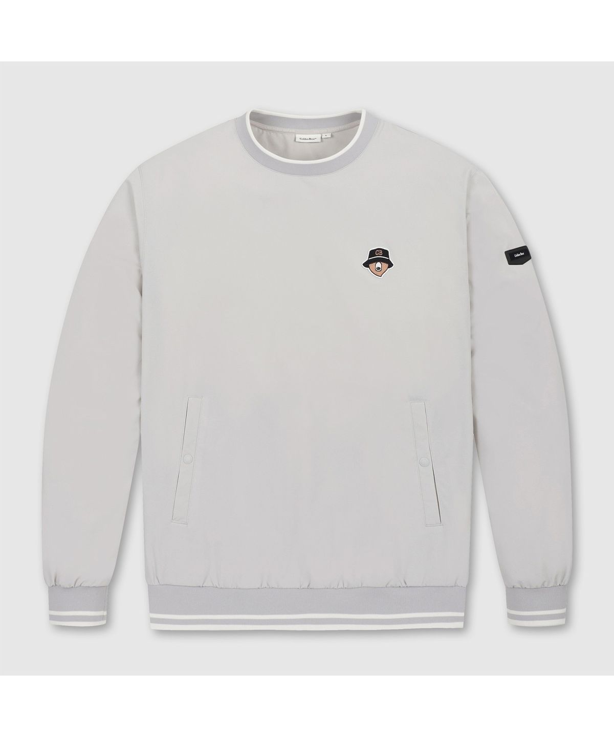 골든베어(GOLDEN BEAR) (남성) Essential Crewneck Woven Pullover G4TAW26003GYX