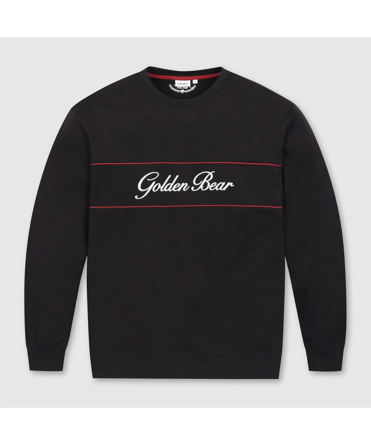 골든베어(GOLDEN BEAR) (남성) Double-faced Crewneck Pullover G4TAW26004BKX